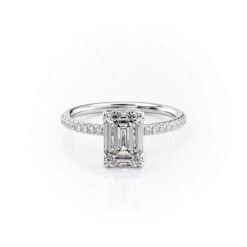 The Pave Alison Set With A 1.0 Carat