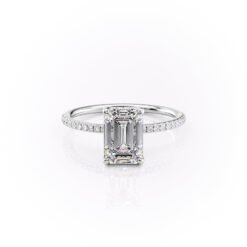 The Pave Sarah Set With A 1.0 Carat
