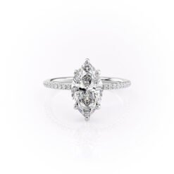 The Pave Sarah Set With A 1.0 Carat