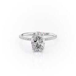 The Pave Sarah Set With A 1.0 Carat