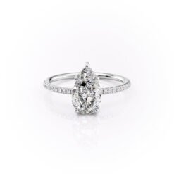 The Pave Sarah Set With A 1.0 Carat