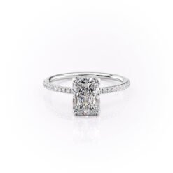 The Pave Sarah Set With A 1.0 Carat