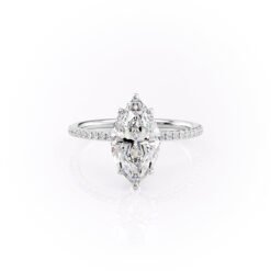 The Pave Lily Set With A 1.0 Carat