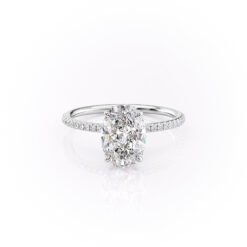 The Pave Lily Set With A 1.0 Carat