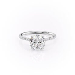 The Pave Lily Set With A 1.0 Carat