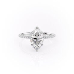 The Pave Luna Set With A 1.0 Carat