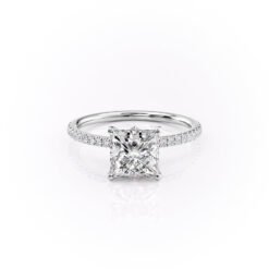 The Pave Luna Set With A 1.0 Carat