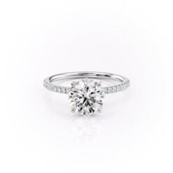 The Pave Luna Set With A 3.0 Carat