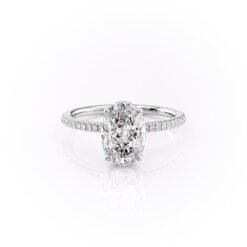 The Pave Margot Set With A 1.0 Carat