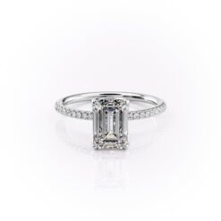 The Pave Lisa Set With A 1.0 Carat