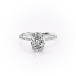 The Pave Lisa Set With A 1.0 Carat