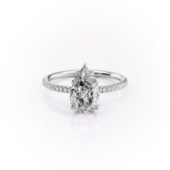 The Pave Lisa Set With A 1.0 Carat