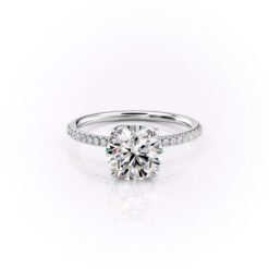 The Pave Lisa Set With A 1.0 Carat
