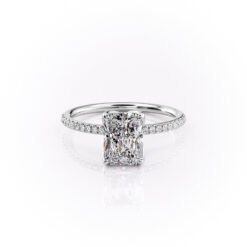 The Pave Lisa Set With A 1.0 Carat
