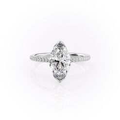 The Pave Eliza Set With A 1.0 Carat