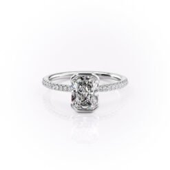 The Pave Eliza Set With A 1.0 Carat