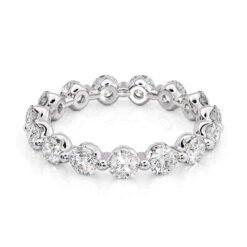 2ct Round Shared Prong Eternity