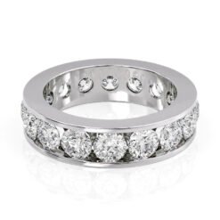 4ct Round Channel Eternity