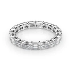 2.5ct East West Emerald Eternity