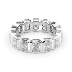 4ct Radiant Bezel Eternity