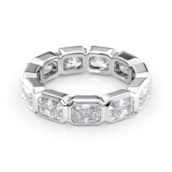 4.5ct East West Radiant Bezel Eternity